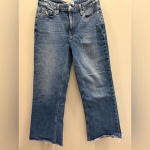 PAIGE Cropped Wide Leg Jeans